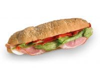 Bageta s uzeným masem