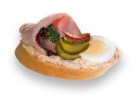 Chlebíček s uzeným masem