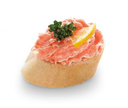 Chuťovka s lososovou pomazánkou