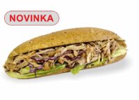 Bageta s trhaným masem - NOVINKA